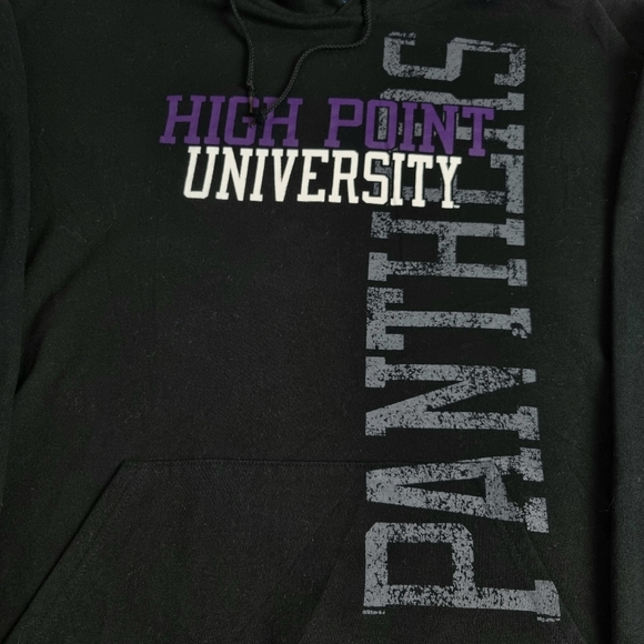Champion Point University Panthers Hoodie Black HPU Hooded Sweatshirt Mens 2XL. - Picture 3 of 8